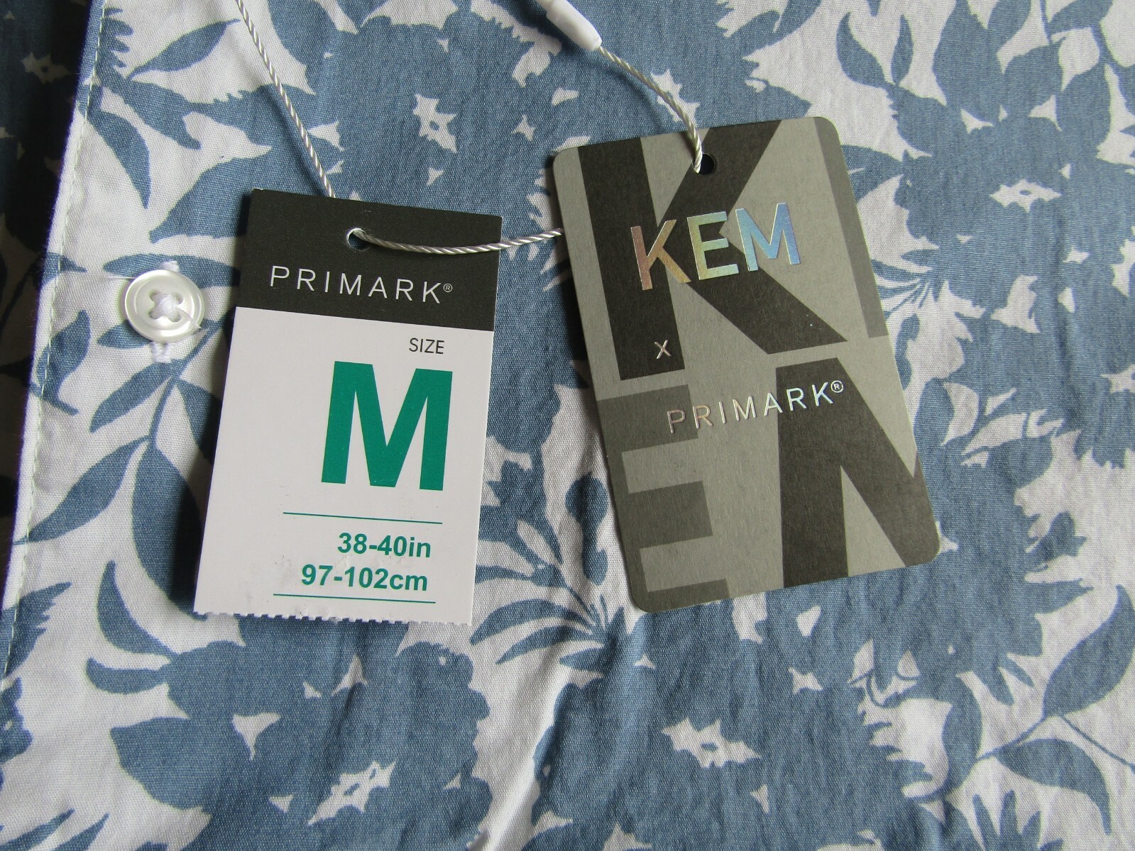 Men's Kem Cotton Short Sleeve Patterned Shirt Medium Brand New With Label image 6