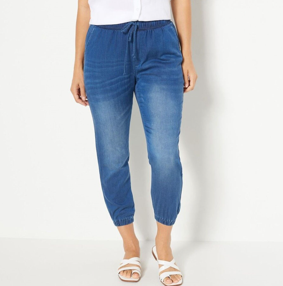 Side Stitch MidRise Jogger Pants Denali Wash eBay