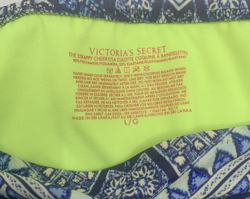 Victoria's Secret Swim Suit Bikini Top Size 36D Bottom Size Large Bombshell Blue - Picture 6 of 8