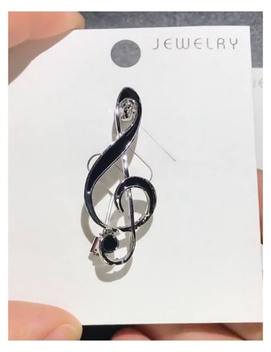 Broche bijou Avion de Ligne en acier argenté. | FindTheDeal