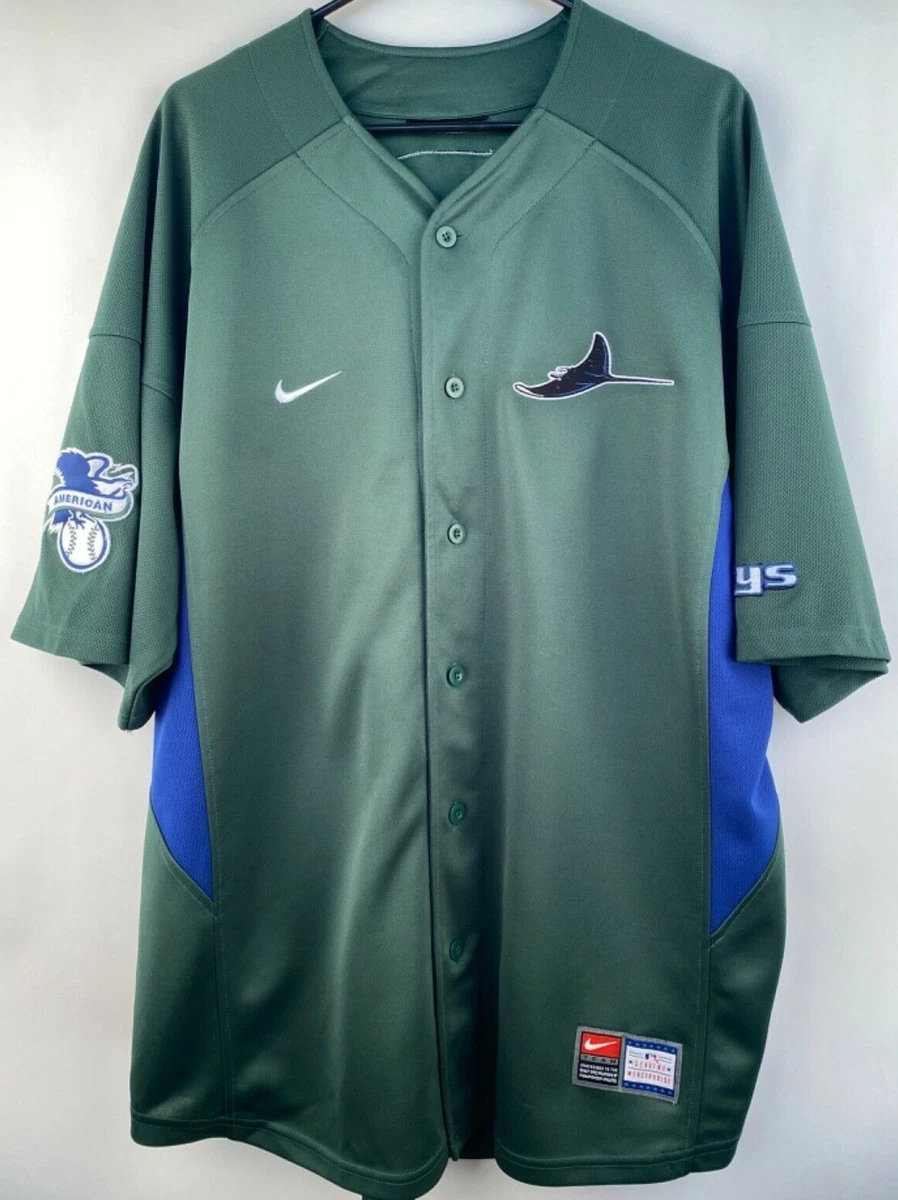 Tampa Bay Devil Rays Rocco Baldelli #5 Jersey MLB Baseball Nike Men's  XL Green