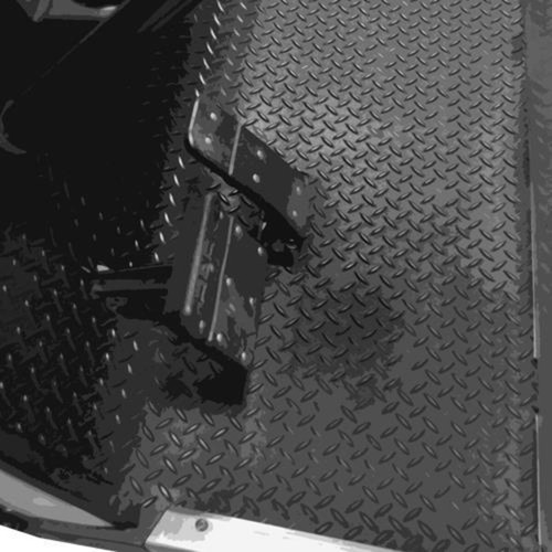 E-Z-GO TXT Golf Cart Rubber Diamond Plate Floor Mat - Foto 3 di 7