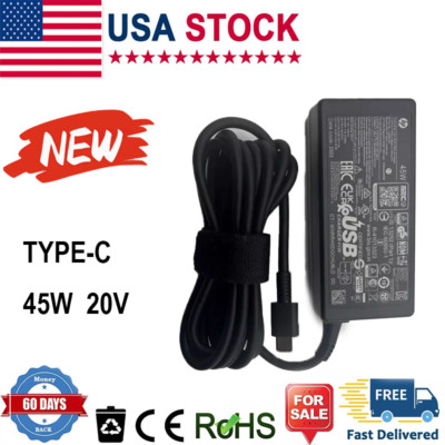 Genuine 45W USB-C Type-C Charger For HP Spectre 15-bl012dx 15-bl112dx 15-ch011dx