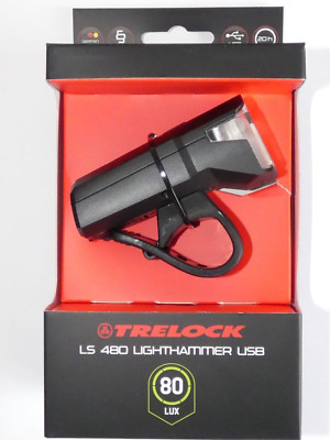 TRELOCK LED Lighthammer LS 480 80 LUX USB Lithium-Ionen Akku Scheinwerfer