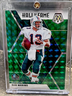rare dan marino cards Dan Marino Card - Panini RARE - REFRACTOR - GREEN HOLO SP - Dolphins #13