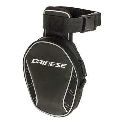 Dainese Ogio verstellbares Bein Motorrad Zubehör Geldbörse Tasche-schwarz