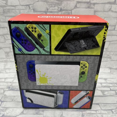Nintendo Switch 64 GB OLED Console Splatoon 3 Edition Box Used Excellent - Picture 3 of 8