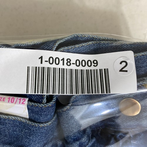Tommy Bahama Girls Blue Denim Flat Front Medium Wash Mini Skirt Size Large 10/12 - Picture 10 of 10