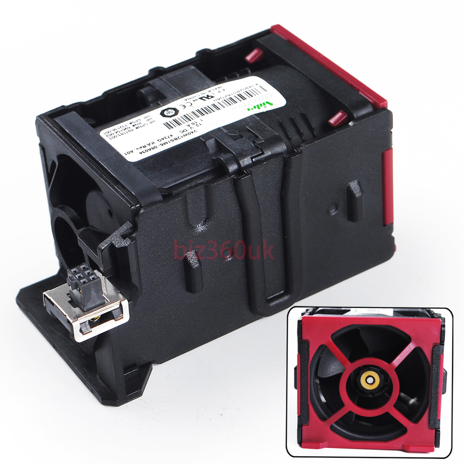 HP 696154-002 DELTA GFM0412SS COOLING FAN ASSEMBLY 732136-001 697183 ...