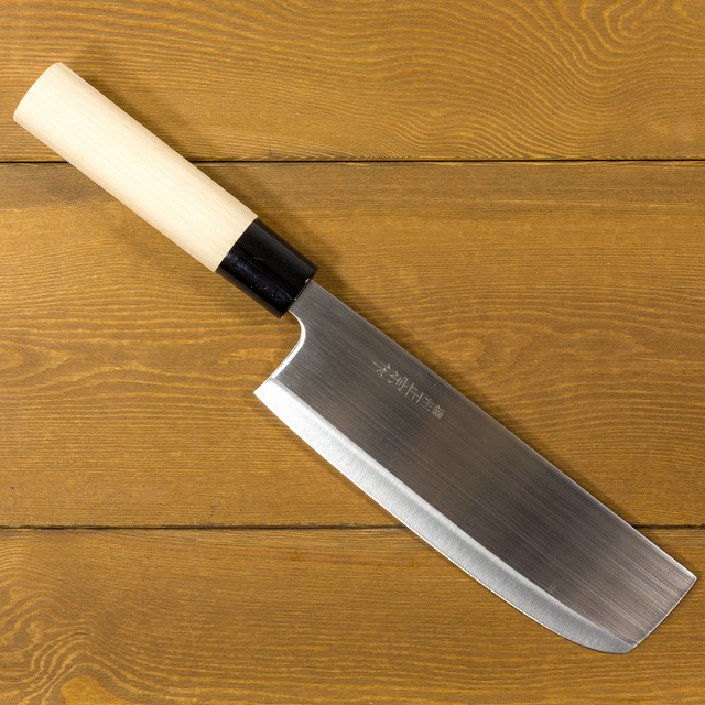 Japanese Kitchen Chef Knives Nakiri Vegetable knife 160mm Plain wood