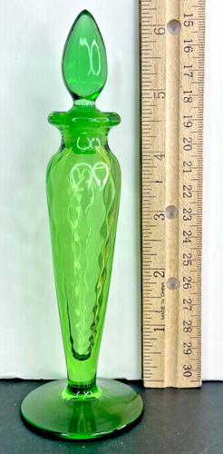 Heisey #515 Diamond Optic Moongleam Perfume Decanter ca 1925 (Rare Item) - Picture 10 of 10