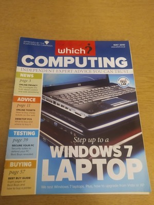 Which? Magazine: Computing May 2010, Set Up A Windows 7 Laptop - B153