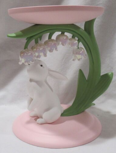 Bath & Body Works Candle 3-Wick Holder SPRING/EASTER LILY OF THE BUNNY white