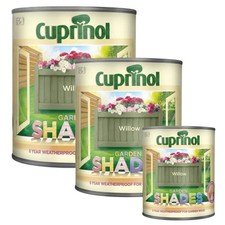 Cuprinol Garden Shades Paint Willow Fence Shed 6 Year Waterproof Flexible Finish