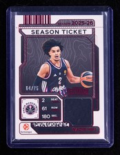 Nadir Hifi 2025-26 Contenders EuroLeague Ticket Swatches Red 64/75 [wyf31
