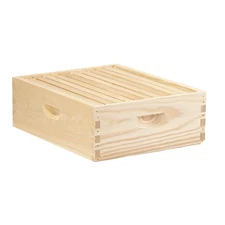 Little Giant 10-Frame Medium Super Beehive Body with Frames for Beekeeping