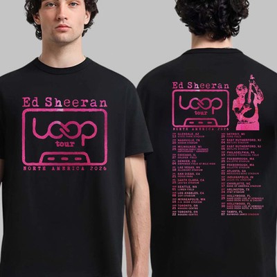 Ed Sheeran Loop tour 2026 North America Unisex T-Shirt S-5XL
