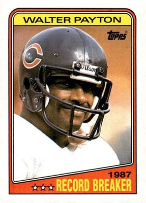 1988 Topps 1988 #5 Walter Payton Chicago Bears HOF HOFer NFL Card Football