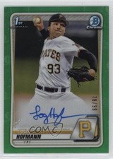 2020 Bowman Draft Chrome Picks Green Refractor 78/99 Logan Hofmann Auto 0e1