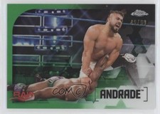 2020 Topps Chrome WWE Green Refractor 49/99 Andrade Cien Almas Andrade #5 2d8