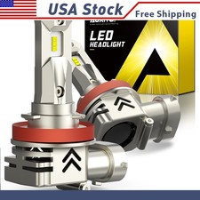 H11 H8 H16 LED Headlights Beam Low Bulb Fog Light 6000K Bright 36000LM 100W 2pcs