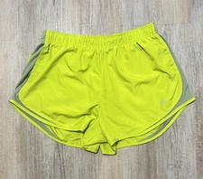 Nike Shorts Youth Girls YXL Yellow dri fit Lined Elastic Waist Pull on Bright