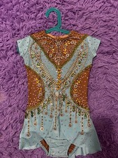 rhythmic gymnastics leotard girls, inspired by Princess Jasmine. 7-8 years.