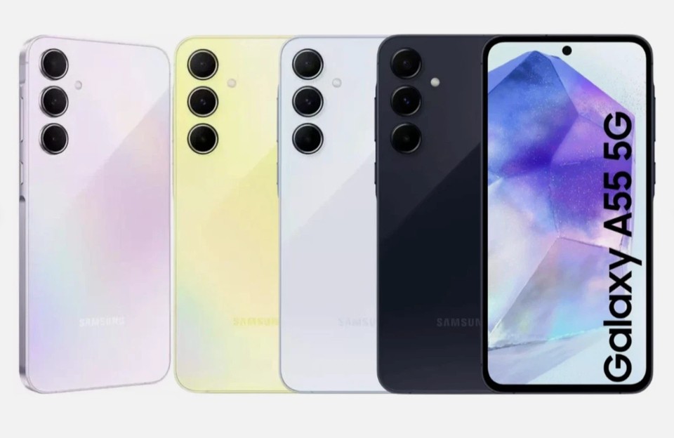 Samsung Galaxy A55 128 GB 256 GB sbloccato - tutti i colori - telefoni UK - eccellente A