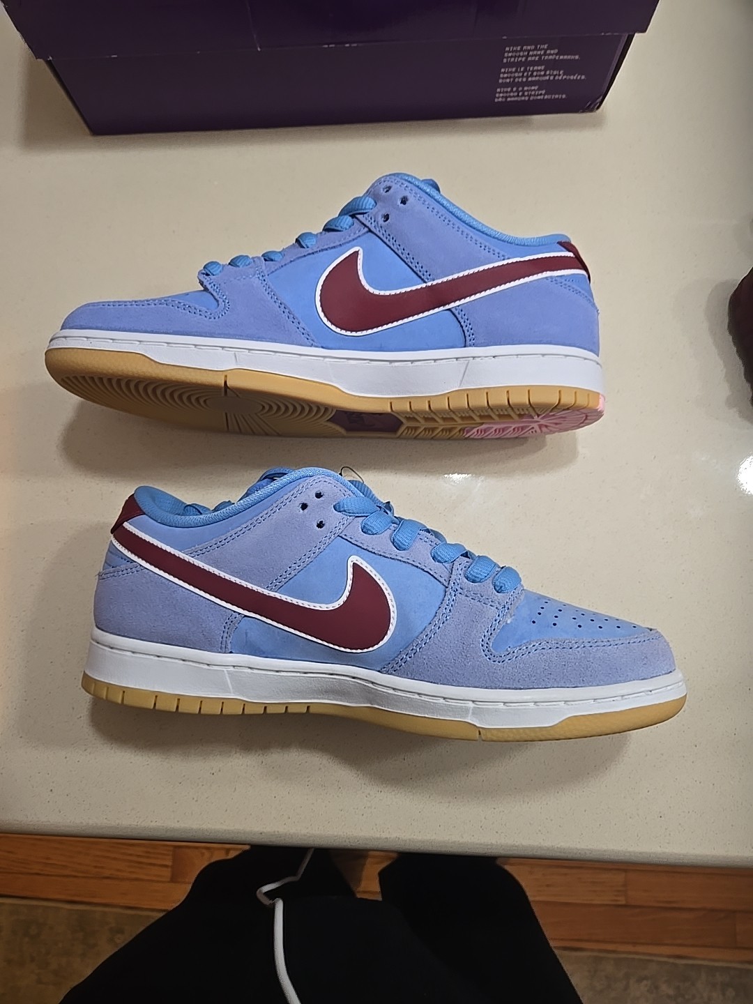 Size 8-Nike SB Dunk Low Premium Philadelphia Phillies 💜 BOX GRAIL ONLY DS ONAPP thumbnail 10