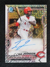 2021 Bowman Mega Box Chrome Mojo Auto Ivan Johnson #BMA-IJ Auto 0o3x