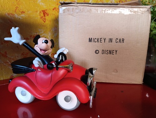 Mickey Maus Im Auto Kunstharz Figur Walt Disney Neu - Bild 7 von 7