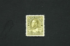 Canada #119 20c OG MNH-XF Olive Green King George V 