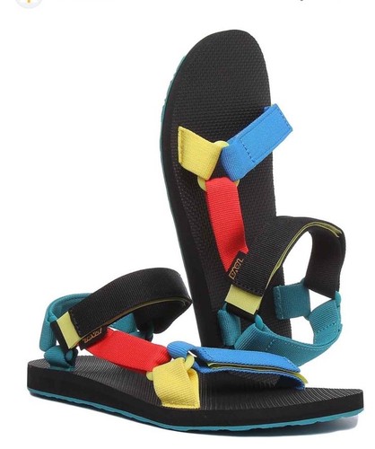 Teva Original Universal Strappy Sandals 90's Multi Color Mens Sz 12