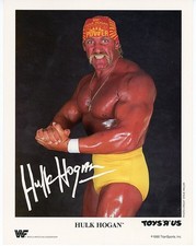 -Original- 1990 -HULK HOGAN- Vintage WWF Wrestling TOYS R US Promo Photo