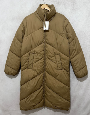 b.young Damen Longline Puffer Mantel Khaki Gr. 40 Stepp Warm Winterjacke