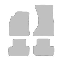 Fußmatten passend für Audi A4 Typ 8K, B8 (Baujahr 2007 - 2016), Dura graphit