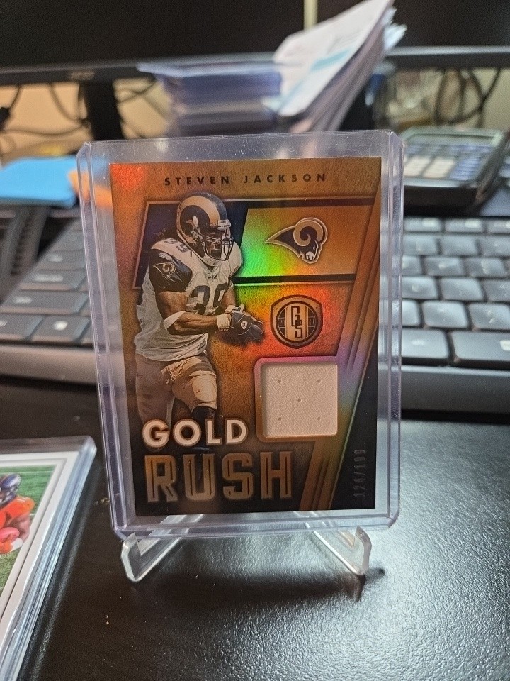 2019 panini gold standard STEVEN JACKSON gold rush patch /49