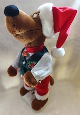 Cartoon Network Animated Singing 14" SCOOBY DOO Plush Christmas Carols Rare 2001