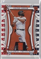 2023 National Treasures Red White & Blue Materials Purple 1/3 Colton Cowser nd3
