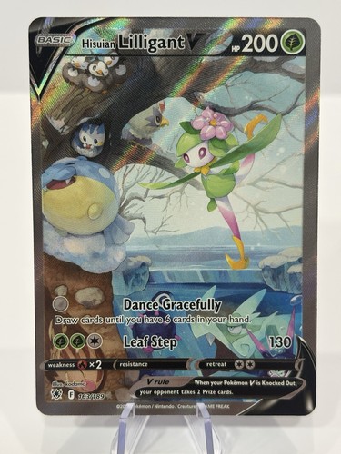 Pokémon Hisuian Lilligant V Full Art Ultra Rare Holo 163/189 Astral Radiance