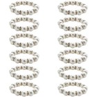 12 Stück Perlen-Serviettenringe, dekorativer Serviettenhalter,