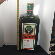 Jagermeister Oversized 27.5 in tall Green Bottle Advertising Sign Distillery