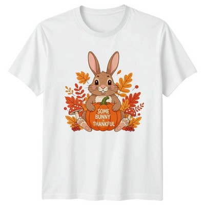 T-Shirt Some Bunny Is Thankful Herbst Ernte Erntedank Geschenk für Sie und Ihn
