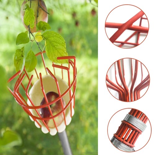 Fruit Picker Tool, Fruit Picker with Basket and Pole Easy to Assemble & Use F... - Picture 4 of 6