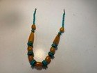 womens vintage necklace looks like amber and turquoise not sure 23 1/2 in. 4oz. — photo 6