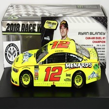 RYAN BLANEY 2018 ACTION 12 DAYTONA DUEL 1 WIN MENARDS FORD /793 MADE XRARE 