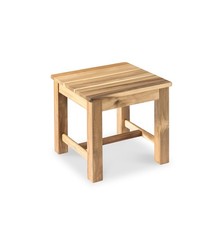 Wooden Step Stool 12 Inch Lightweight Acacia Wood 5.194 Lbs - Indoor Outdoor Use