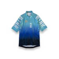 WYN Republic cycling jersey blue gradient design size Medium