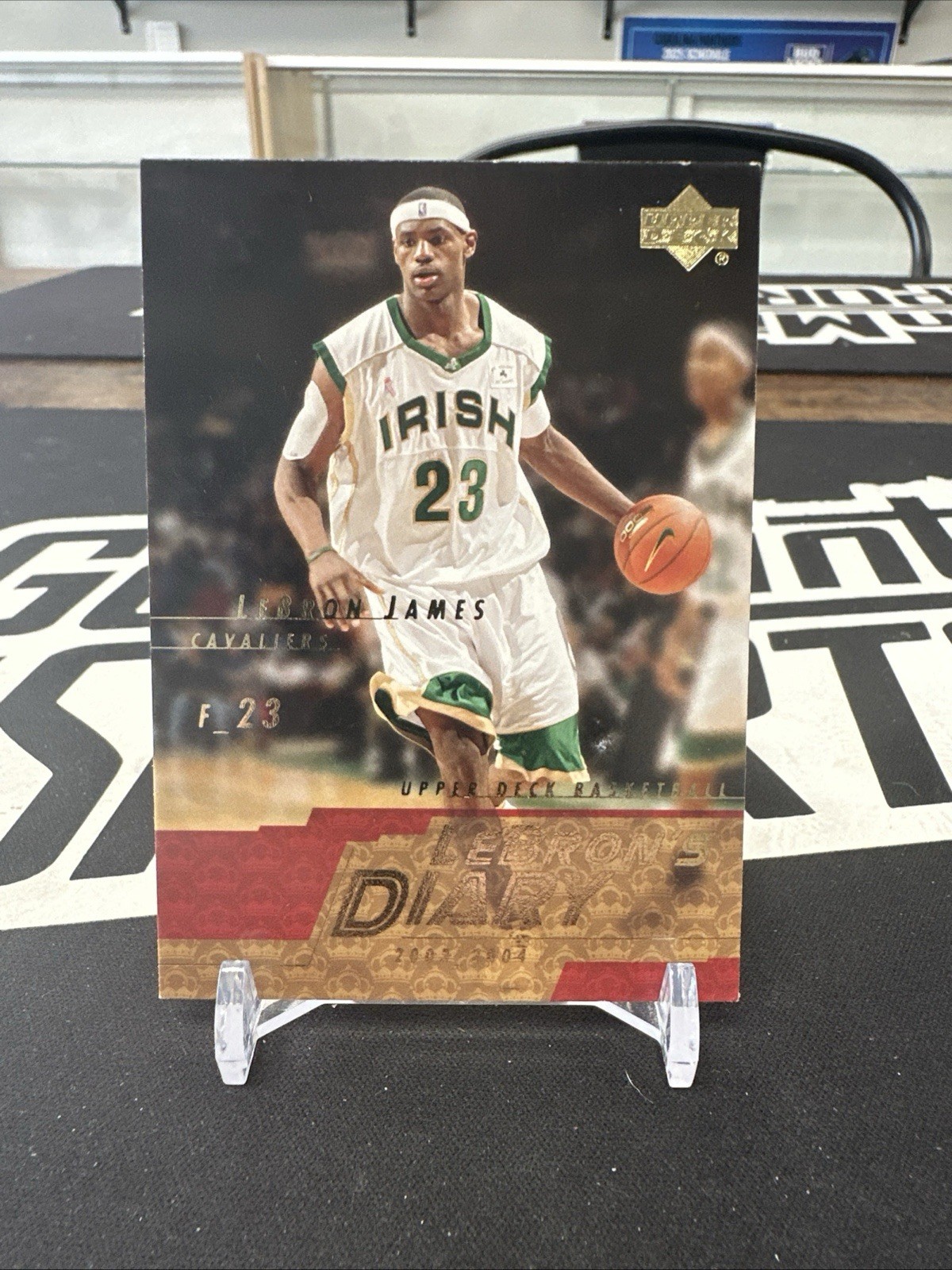 2003 UPPER DECK LEBRON JAMES LEBRON’S DIARY ROOKIE RC #LJ1 Insert Card Cavs