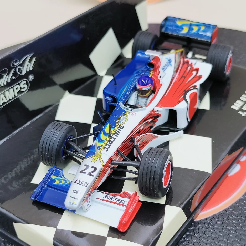 MINICHAMPS 1/43 BAR 01 Supertec 1999 Jacques Villeneuve #22 430990022 - Image 2 of 4